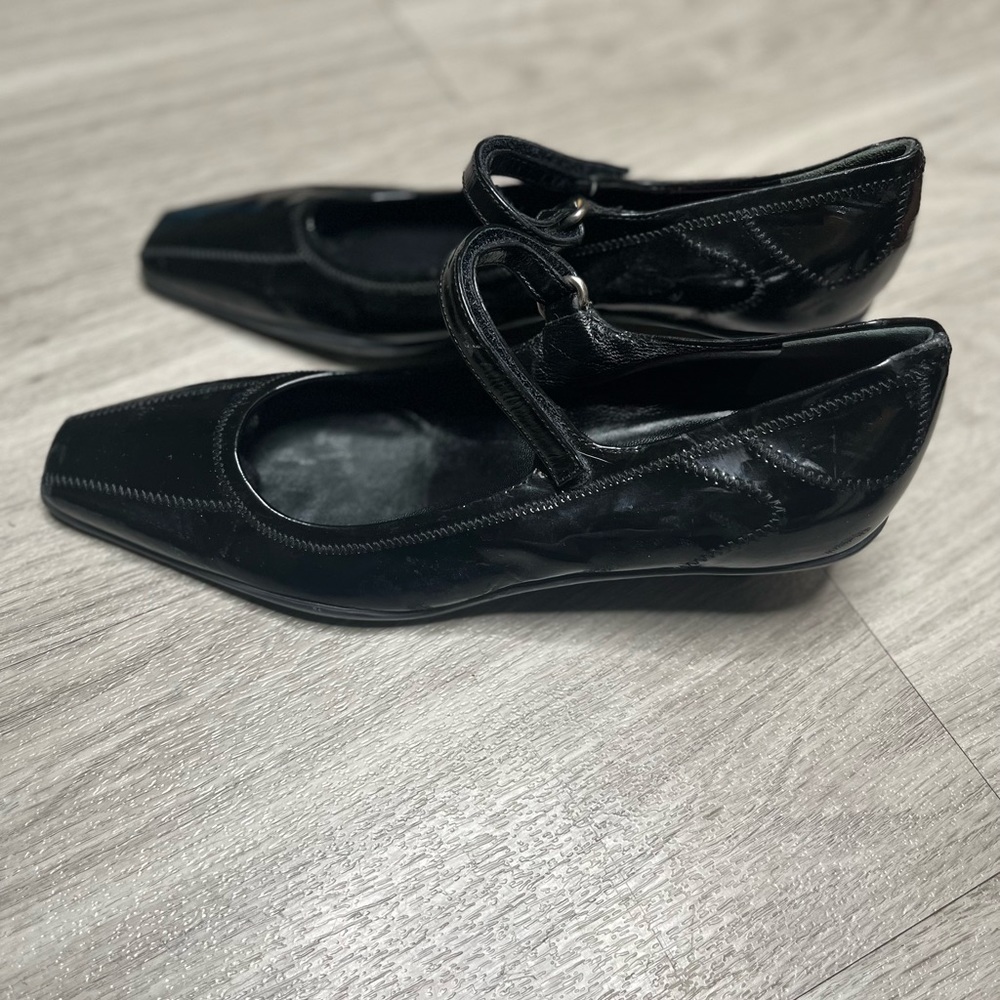 Prada Black Patent Leather Heels Shoe sz EUR 36  US 5.5